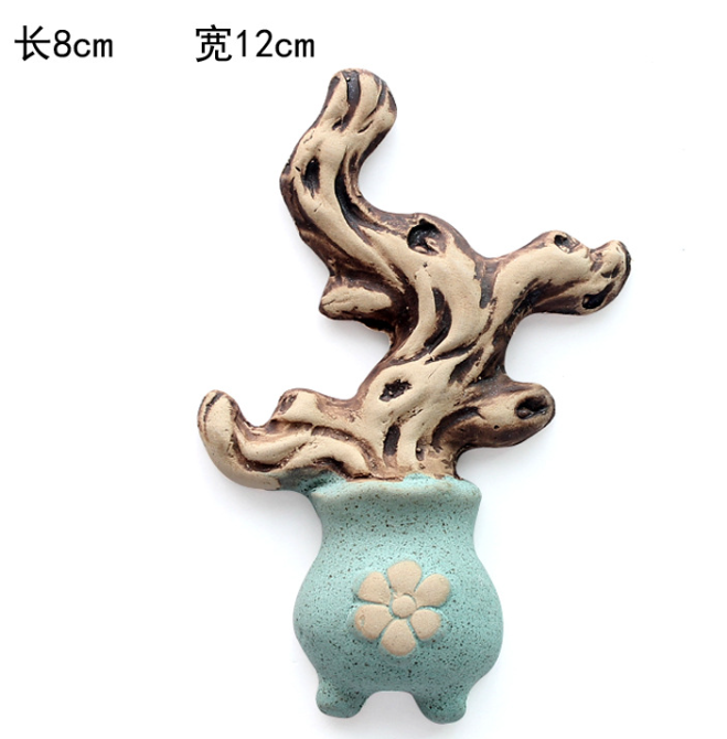 ceramic tree branches decorative ornaments tree trunks landscape succulent flower