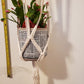 Macrame plant hanger pot and plants are not included