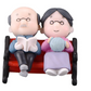 Mini figure grandparents 1 set ( grandpathers and bench)